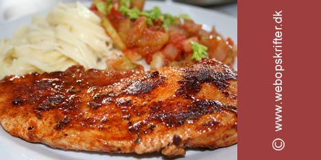 Snitsel me� pastas�su