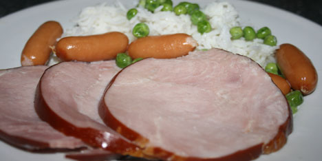 R�ttur me� hamborgarahrygg